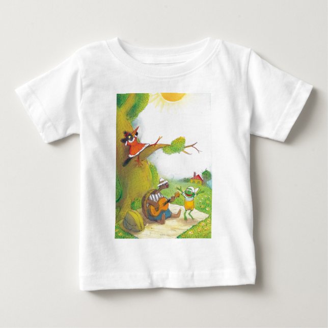Camiseta De Bebé Ted, Ed y Caroll la comida campestre 1 (Anverso)