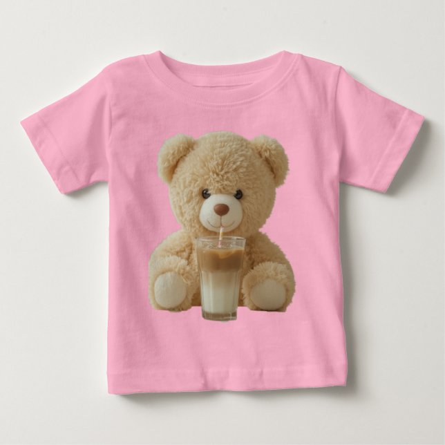 Camiseta De Bebé Teddy Bear Cold Brew  (Anverso)