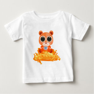 Camiseta De Bebé Teddy Bear - Naranja Candy