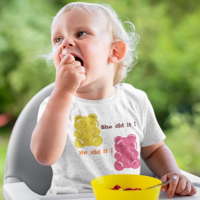 Camiseta De Bebé Teddy Bear Personalizado (baby boys & baby girls newborn cartoon cotton tshirt.)