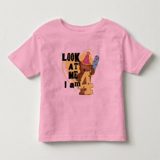 Camiseta De Bebé Teddy Bear Tengo 4 Camisas de Cumpleaños y Regalos