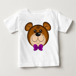 Camiseta De Bebé Teddy Face Infant Tee Shirt