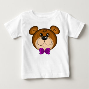 Camiseta De Bebé Teddy Face Infant Tee Shirt