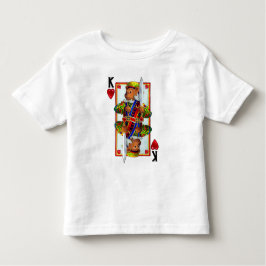 Camiseta De Bebé Teddy Oso Rey de Corazones