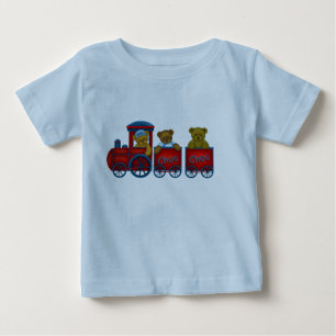 Camiseta De Bebé Teddy Train T Shirt