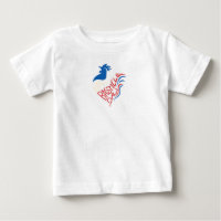 Tee bebé con diseño de celebración de gallos franc
