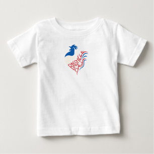 Camiseta De Bebé Tee bebé con diseño de celebración de gallos franc