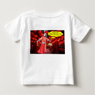 Camiseta De Bebé tee de bebé. Feliz Año Nuevo Chino. panda/hombre