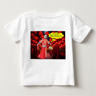 Camiseta De Bebé tee de bebé. Feliz Año Nuevo Chino. panda/hombre