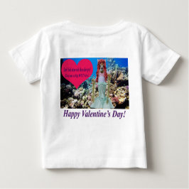 Camiseta De Bebé tee de bebé. Feliz Día de San Valentín.