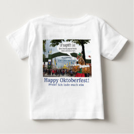 Camiseta De Bebé tee de bebé. ¡Feliz festival Oktoberfest! jirafa/c