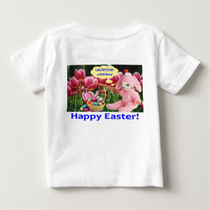 Camiseta De Bebé tee de bebé. Feliz Pascua.