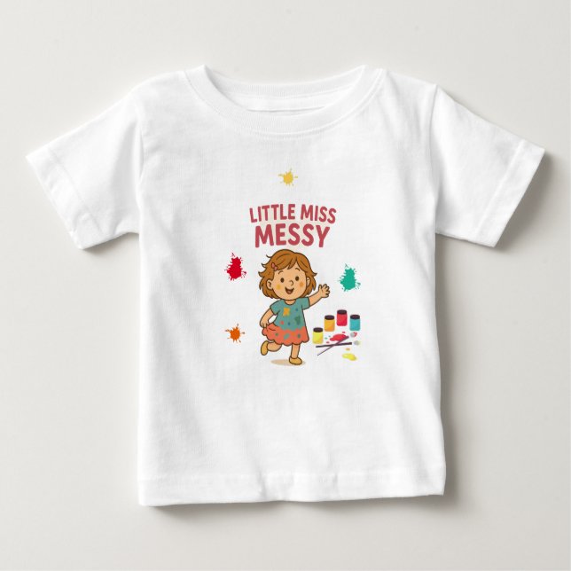 Camiseta De Bebé Tee de bebé lindo y gracioso - Pequeña señorita de (Anverso)