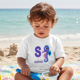 Camiseta De Bebé Tee de caballito de mar para niños pequeños