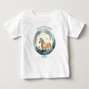 Camiseta De Bebé Tee de caballo de bebé personalizado