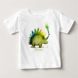 Camiseta De Bebé Tee de dinosaurio para bebés personalizado