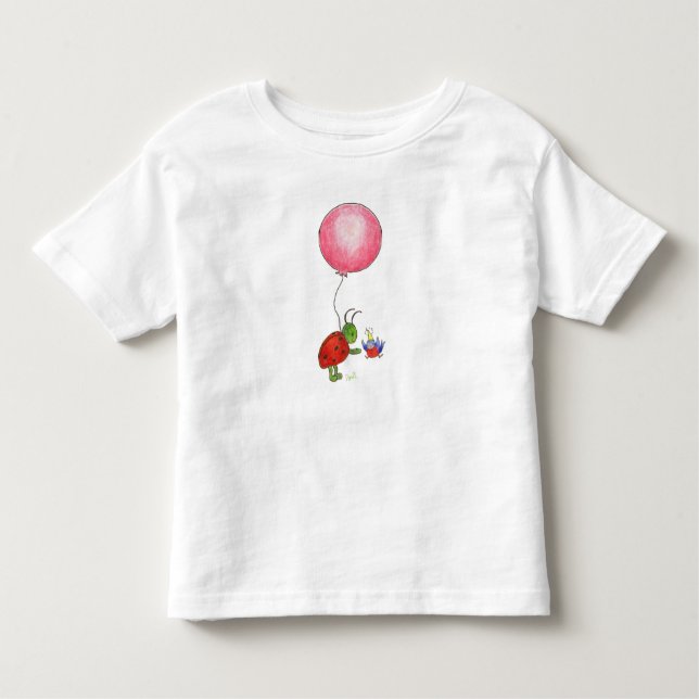Camiseta De Bebé Tee de globos y bugs (Anverso)