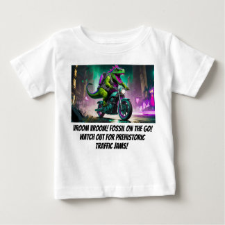 Camiseta De Bebé Tee de los niños de T-Rex de Roarin' Road