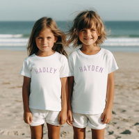 Tee de nombres personalizados para niños | Lila