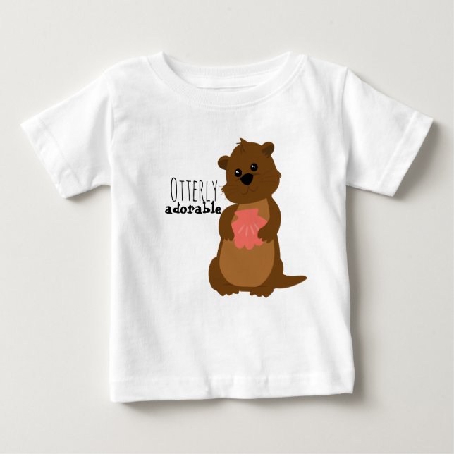 Camiseta De Bebé Tee de Sweet Little Otter (Anverso)