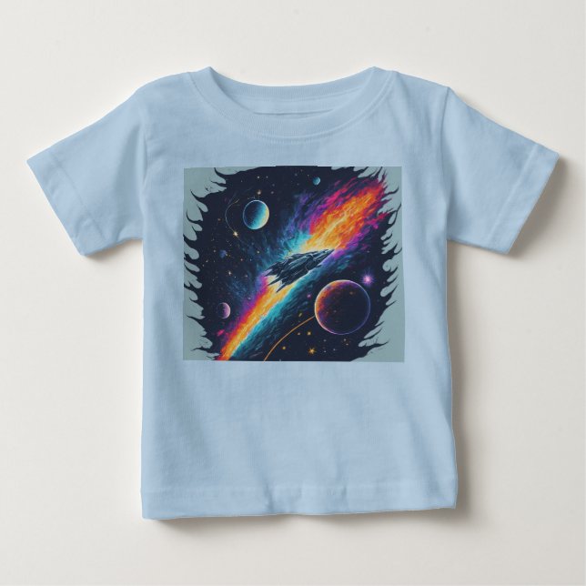 Camiseta De Bebé Tee de Voyage de gravedad cósmica (Anverso)
