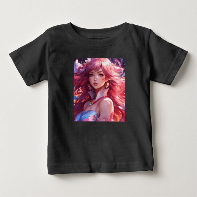 Camiseta De Bebé Tee del bebé de la anime del cambio inclinado (Anverso)