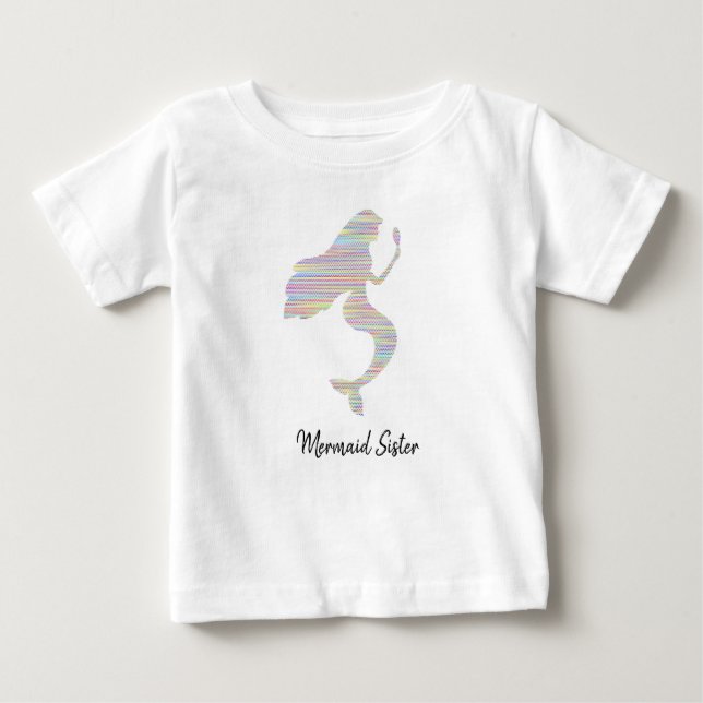 Camiseta De Bebé Tee gráfico de Sirena de Niños (Anverso)