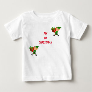 CAMISETA DE BEBÉ TEE PARA LOS PRIMEROS NAVIDADES DE ***BABY***