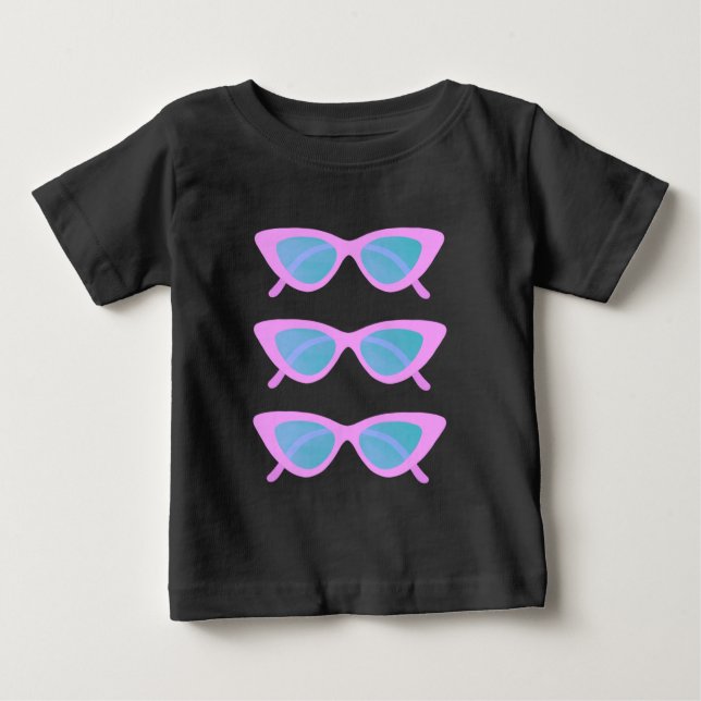 Camiseta De Bebé Tee "Pink Sunnies", niños impresos (Anverso)