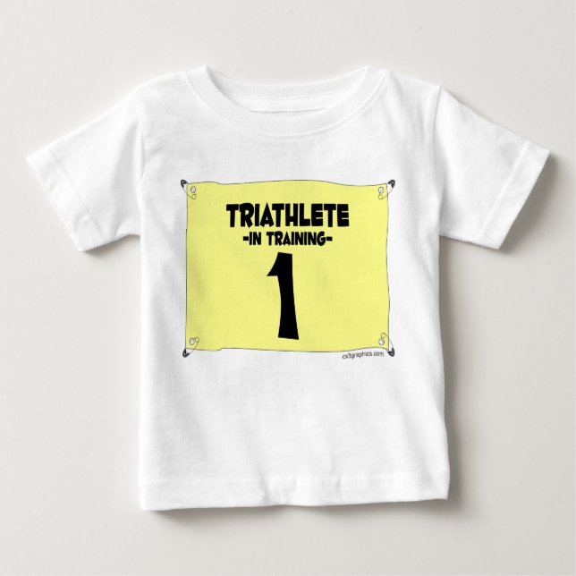 Camiseta De Bebé tee triatleta (Anverso)