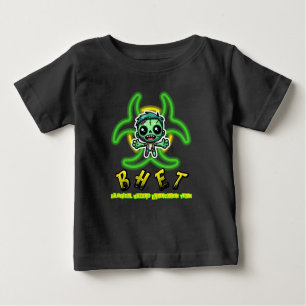 Camiseta De Bebé Tee. zombie divertido