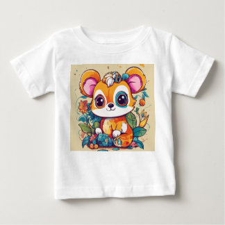 Camiseta De Bebé Tees de animales Adorables - Jugativos y coloridos