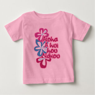 Camiseta De Bebé Tees de infante de flores Pokii