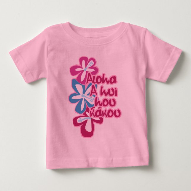 Camiseta De Bebé Tees de infante de flores Pokii (Anverso)