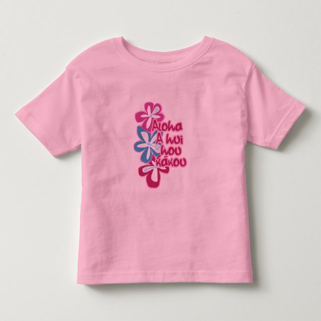 Camiseta De Bebé Tees de infante de flores Pokii (Anverso)