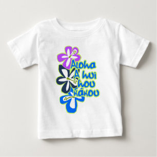 Camiseta De Bebé Tees de infante de flores Pokii