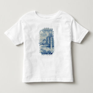 Camiseta De Bebé Teja de Delft que muestra un puente levadizo sobre