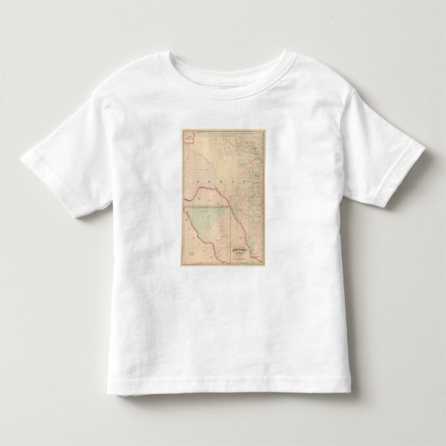 Camiseta De Bebé Tejas, porción occidental (Anverso)