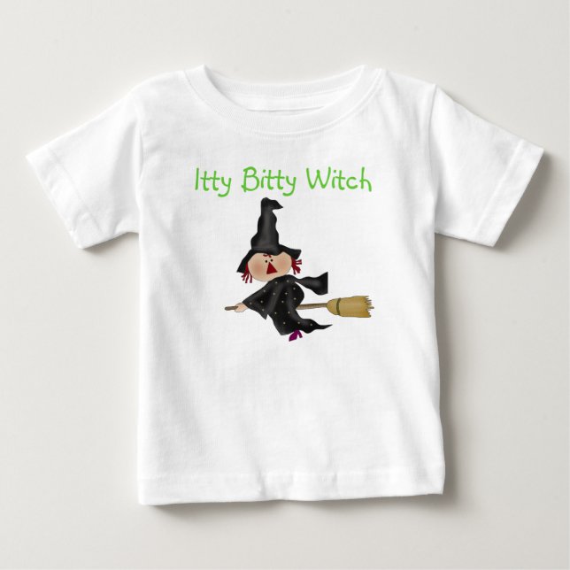 Camiseta De Bebé Tejidos y regalos de bruja de Bitty (Anverso)