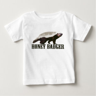 Camiseta De Bebé Tejón de miel rústico fresco