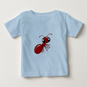 Camiseta De Bebé Tela Personalizado Adorable Tejido Rojo Tejido Uni