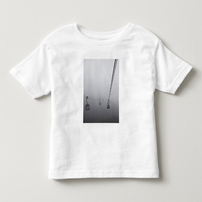Camiseta De Bebé Teleférico de Ngong Ping en niebla espesa (Anverso)