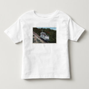 Camiseta De Bebé Teleférico en la opinión de la pendiente
