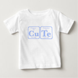 Camiseta De Bebé Telurio de cobre (CuTe) -- Azul