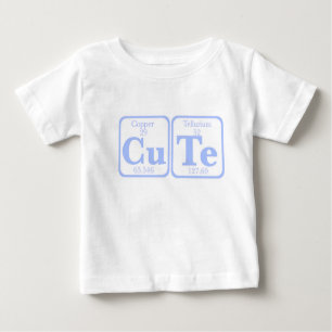 Camiseta De Bebé Telurio de cobre (CuTe) -- Azul