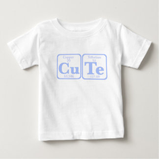 Camiseta De Bebé Telurio de cobre (CuTe) -- Azul