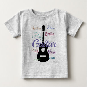 Camiseta De Bebé Tema de guitarra - HAMbyWG