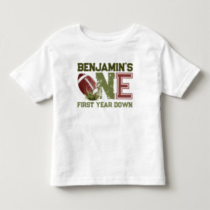Camiseta De Bebé Tema del fútbol Primer año por año cumpleaños