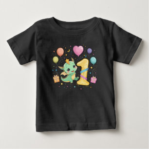 Camiseta De Bebé Tema del niño de la celebración del primer cumplea