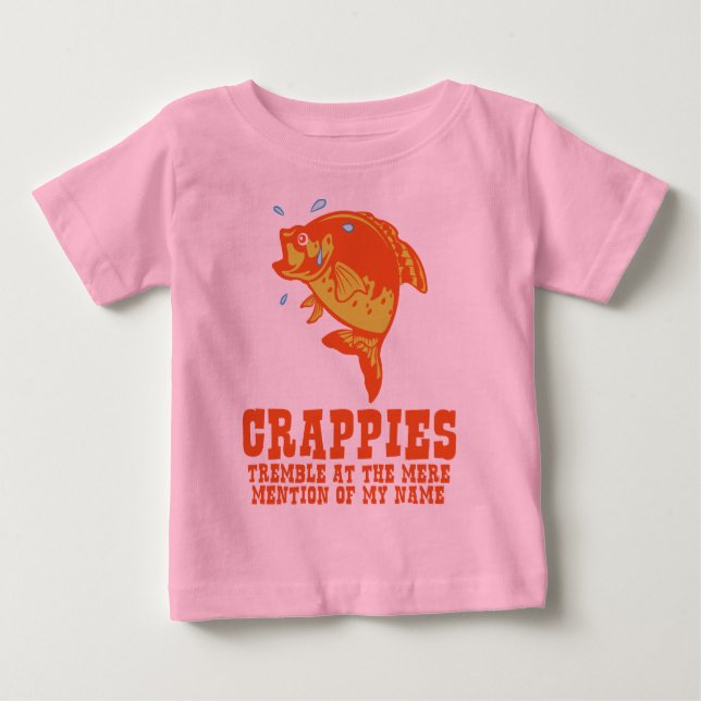 Camiseta De Bebé Temblor de Crappies (Anverso)